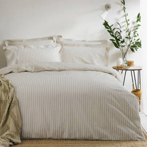 Yard Hebden Melange Beige Stripe Duvet Cover Set